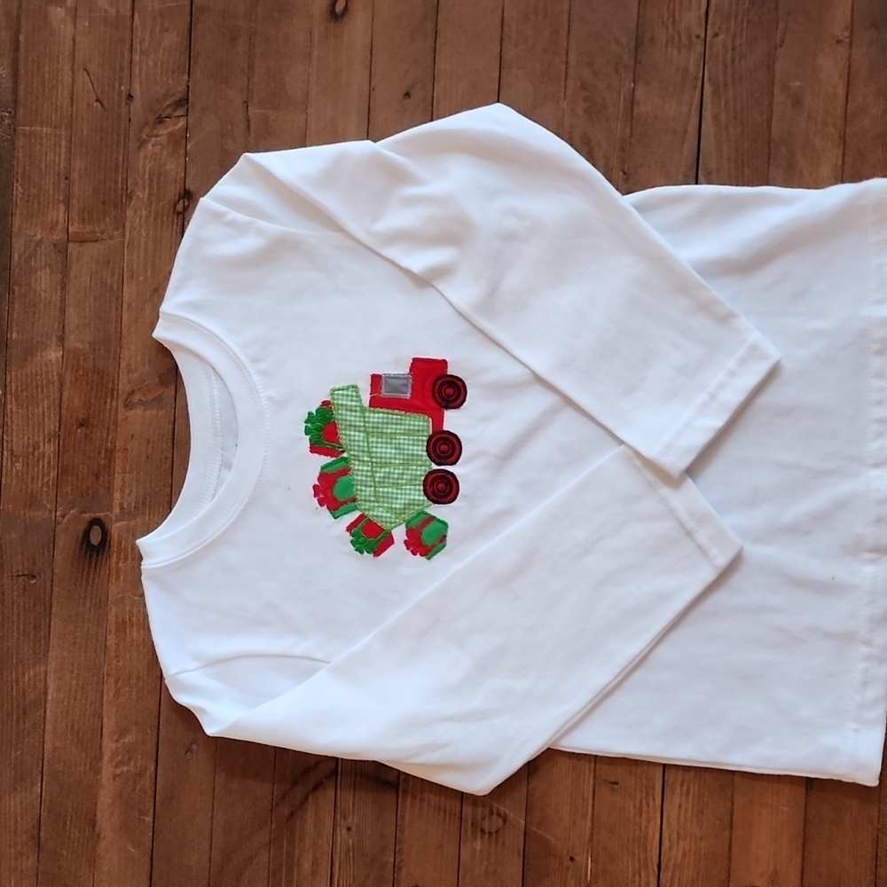 Holiday Dump Truck Embroidered Shirt
